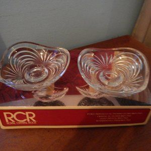 Royal Crystal Rock Lead Crystal Candle Holders